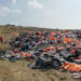 lesvos lifejacket cemitery refugees